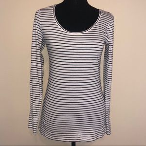 Ann Taylor Striped Long Sleeve T Shirt Small